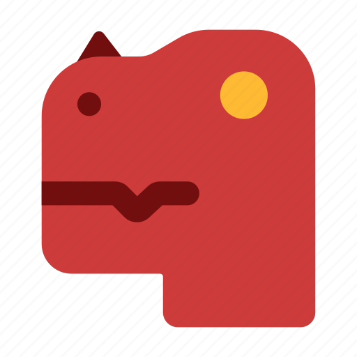 Ceratosaurus, dinosaur, jurassic, head icon - Download on Iconfinder