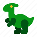 parasaurolophus, dinosaur, jurassic, extinct