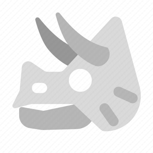 Skull, dinosaur, jurassic, triceratops icon - Download on Iconfinder