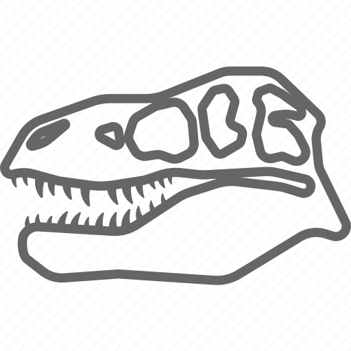 Dinosaur, fossil, head, rex, skeleton, skull, t rex icon - Download on  Iconfinder