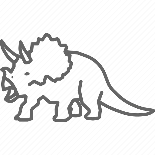 Dinosaur, horned, jurassic, triceratops icon - Download on Iconfinder