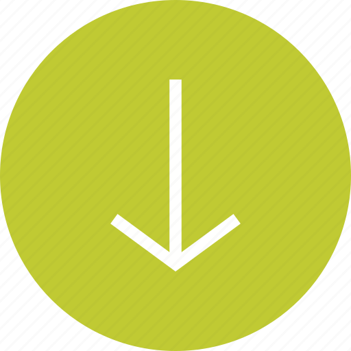 Arrow, direction, down, indication, internet, navigation, sign icon - Download on Iconfinder