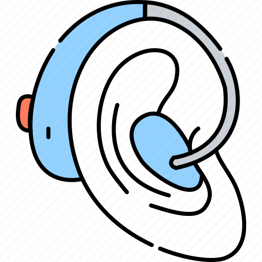 Hearing, aid, medical, device, ear icon - Download on Iconfinder