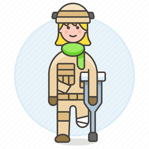 Aid, amputed, disability, disable, female, impairment, leg icon - Download on Iconfinder