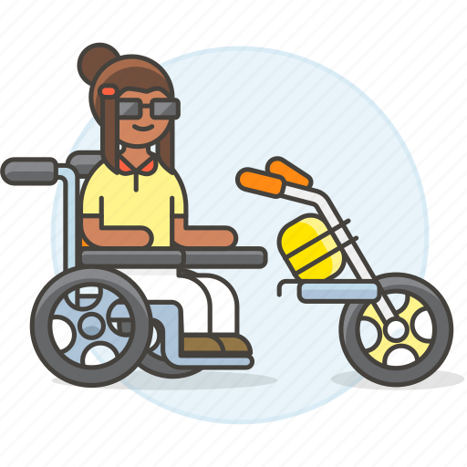Aid, disability, electric, extention, female, impairment, mobility icon - Download on Iconfinder