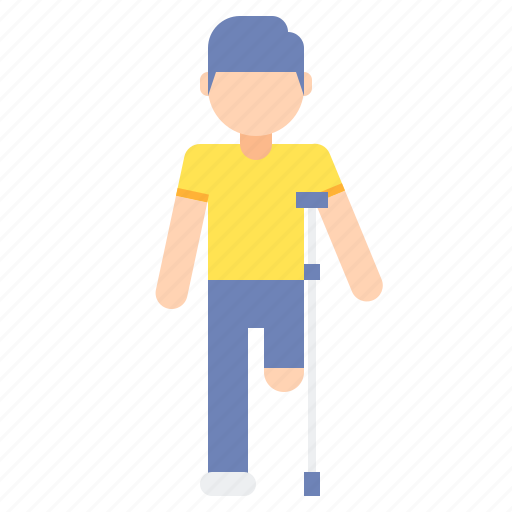 Amputee, disability, handicap icon - Download on Iconfinder