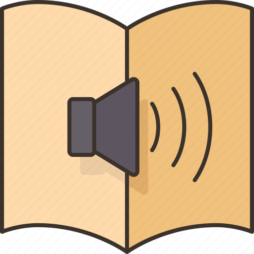 Audiobook, listen, literature, sound, volume icon - Download on Iconfinder