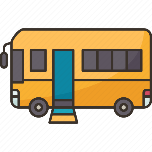Bus, disable, access, ramp, transportation icon - Download on Iconfinder