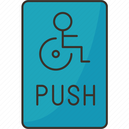 Door, push, access, entrance, disabled icon - Download on Iconfinder
