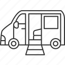 vehicle, disabled, ramp, safety, transport