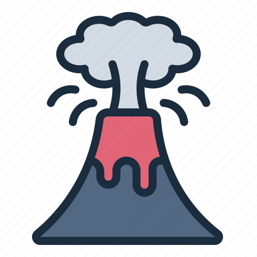 Volcano, eruption, disaster, catastrophe, nature icon - Download on Iconfinder