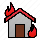 building, danger, destruction, disaster, fire, hot, house