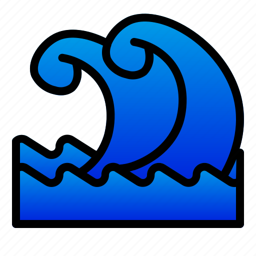 Catastrophe, disaster, nature, sea, tsunami, wave icon - Download on Iconfinder
