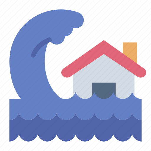 Tsunami, sea, wave, disaster, catastrophe, nature icon - Download on Iconfinder