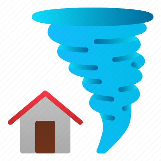 Catastrophe, danger, destruction, disaster, house, nature, tornado icon - Download on Iconfinder