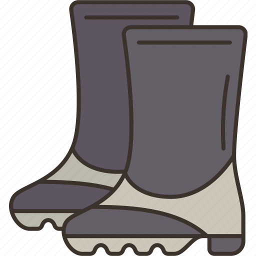 Boots, rubber, shoes, protection, waterproof icon - Download on Iconfinder