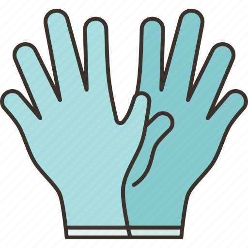 Gloves, rubber, hand, protection, hygiene icon - Download on Iconfinder