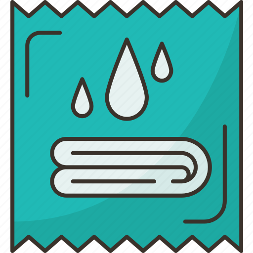 Moist, towelettes, napkin, wet, wipe icon - Download on Iconfinder