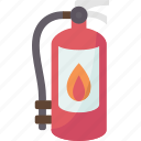 fire, extinguisher, safety, protection, caution