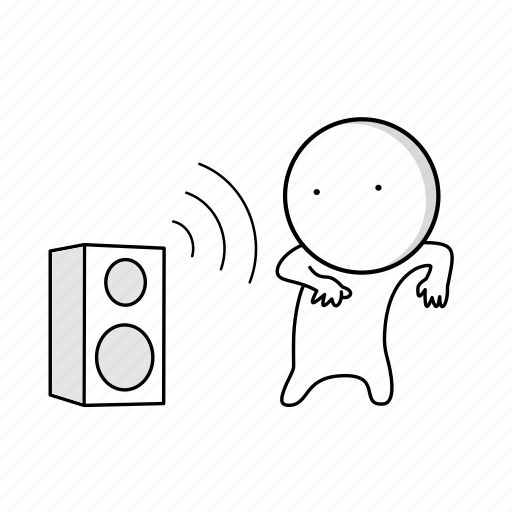 Dancing, sound system, stereo, speaker, music, music column icon - Download on Iconfinder