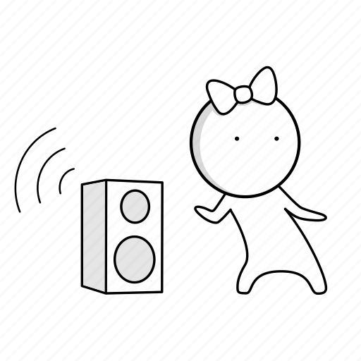 Sound system, stereo, speaker, music, music column, dancing icon - Download on Iconfinder