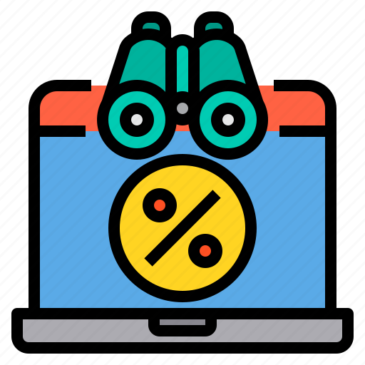 Discount, money, online, percentage, sale, shopping, vision icon - Download on Iconfinder