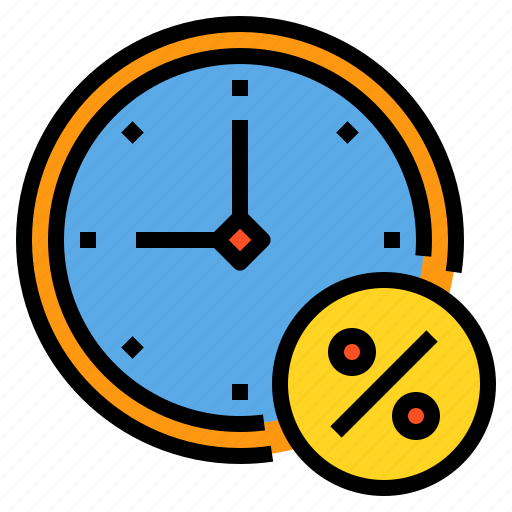 Discount, money, percentage, sale, shopping, time icon - Download on Iconfinder