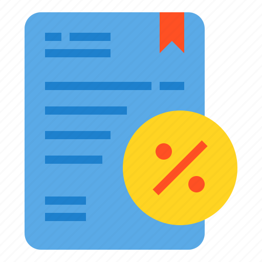 Discount, document, money, percentage, sale, shopping icon - Download on Iconfinder
