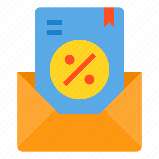 Discount, mail, money, percentage, sale, shopping icon - Download on Iconfinder