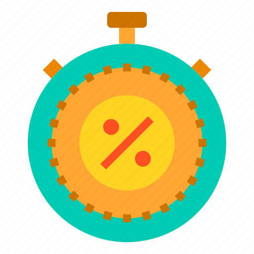 Discount, money, percentage, sale, shopping, time, watch icon - Download on Iconfinder