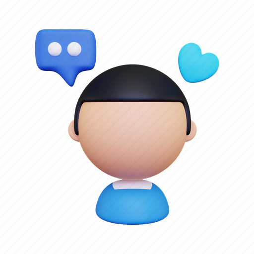 Suggestion, opinion, talk, comment, speech, message 3D illustration - Download on Iconfinder
