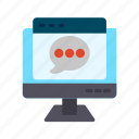 web chat, person, talking, speaking, conversation, chatting, saying, speech
