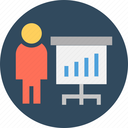 Accountant, analyst, analyzer, graph presenter, researcher icon - Download on Iconfinder