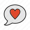 love chat, chat bubble, romantic, couple, message, chat window, marriage, conversation