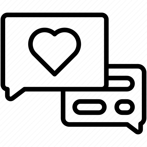 Love, chat, communication, heart, conversation, message, valentine icon - Download on Iconfinder