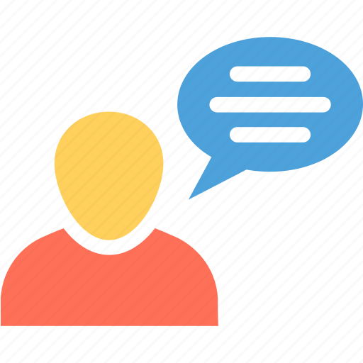 Avatar speech bubble, babble, chatspeak, chatter, speech icon - Download on Iconfinder