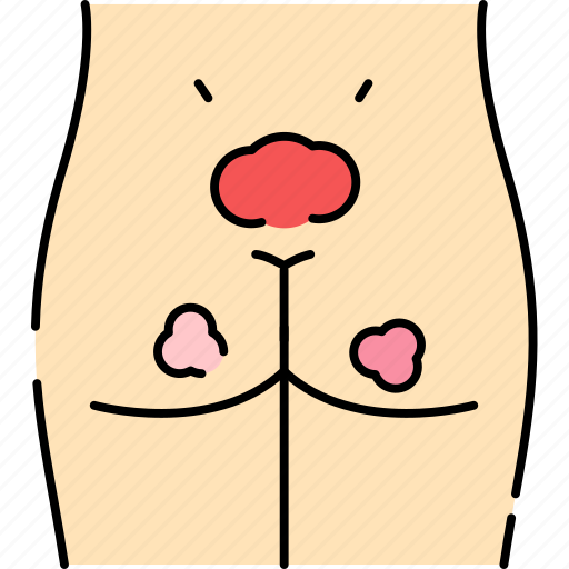 Bedsore, pressure, ulcer, ass icon - Download on Iconfinder