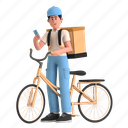 food delivery, order, service, courier, bicycle, meal, delivery, shipping, package 