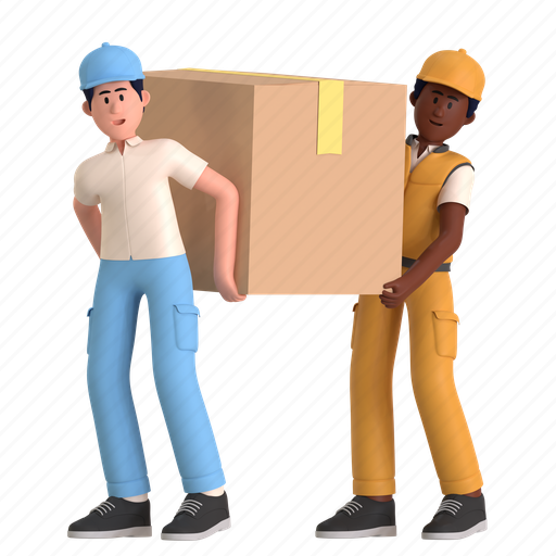 Large package, courier, warehouse, storehouse, box, pack, delivery 3D illustration - Download on Iconfinder