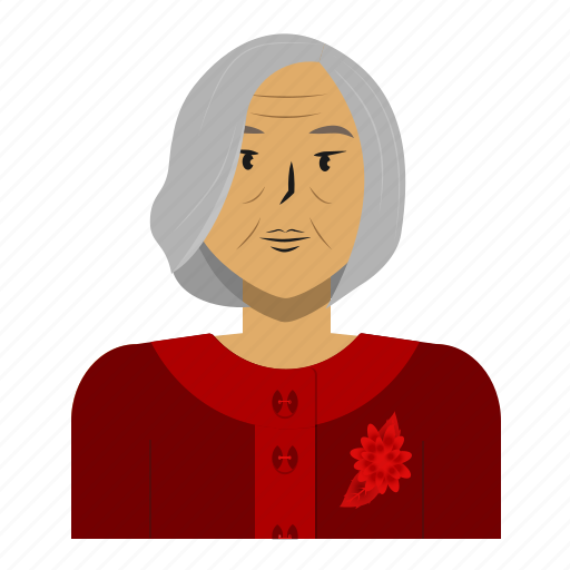 Asian, avatar, old woman, person, user, woman icon - Download on Iconfinder