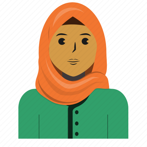 Avatar, casual, muslim, person, user, woman icon - Download on Iconfinder