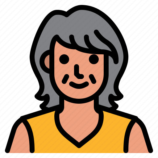 Woman, old, asian, adult, people, avatar icon - Download on Iconfinder
