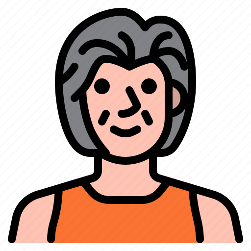 Woman, old, caucasian, adult, people, avatar icon - Download on Iconfinder