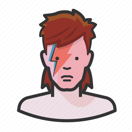 Bowie, david, musician, rockstar, stardust, ziggy icon - Download on Iconfinder