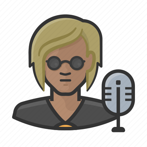 Asian, disc, dj, jockey, microphone, woman icon - Download on Iconfinder