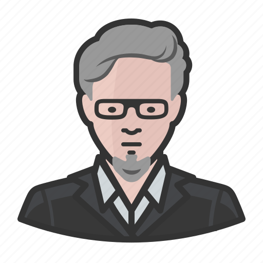 Caucasian, glasses, goatee, man icon - Download on Iconfinder
