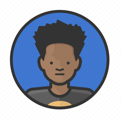 African, afro, boy, young icon - Download on Iconfinder