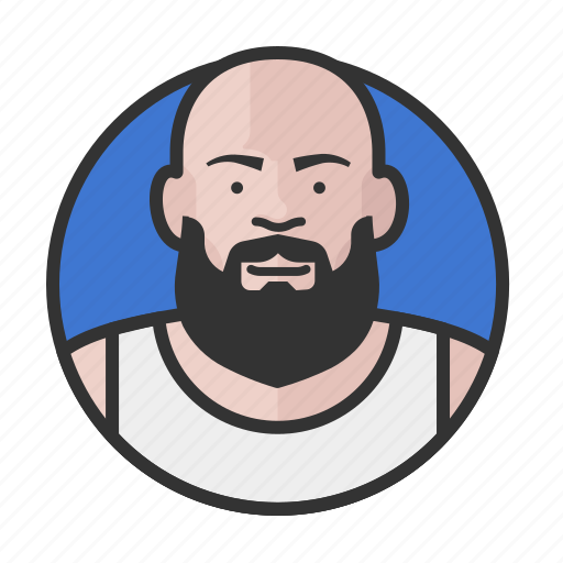 Bald, beard, fat, heavyset, man icon - Download on Iconfinder