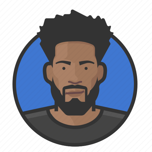 African, afro, beard, man icon - Download on Iconfinder
