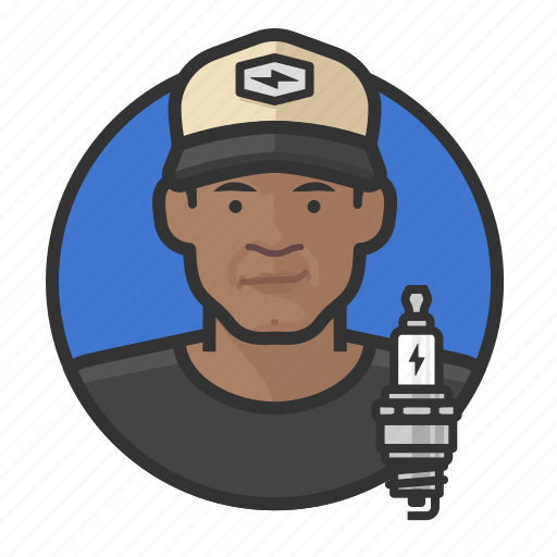 African, hat, man, mechanic icon - Download on Iconfinder